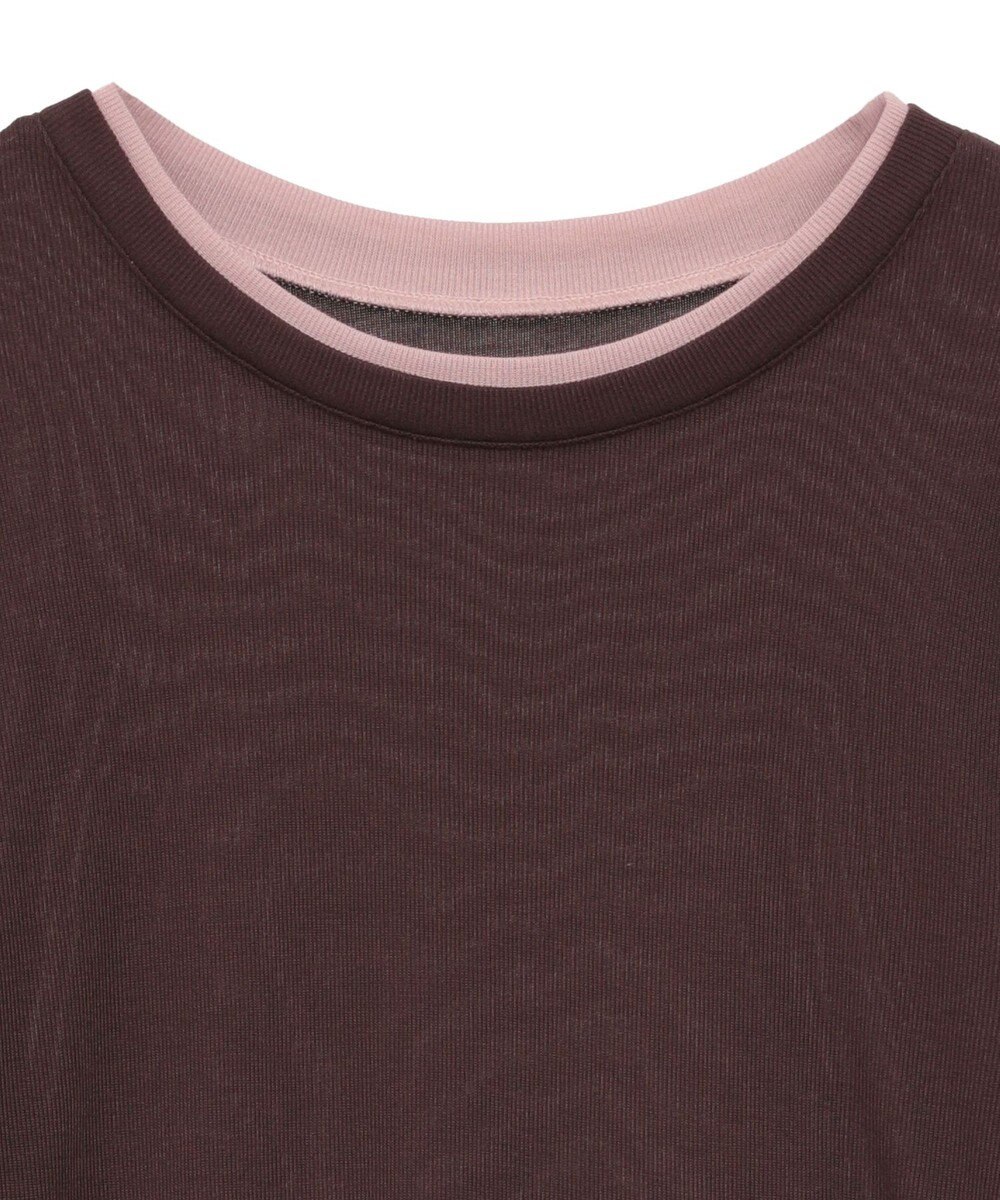 earth music&ecology レイヤードシアープルオーバー 