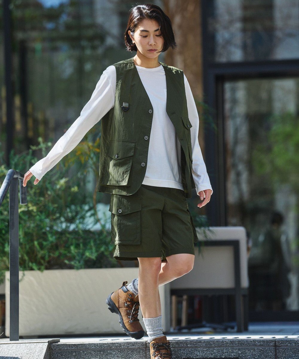 JOSEPH ABBOUD MOUNTAIN 【CREA掲載・ウエストストレッチ・ECO撥水・軽量】アウトドアイージーショーツ 