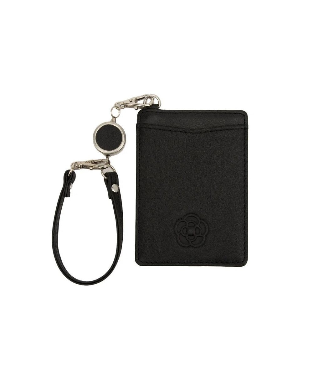 CLATHAS ワッフル リール付きパスケース 