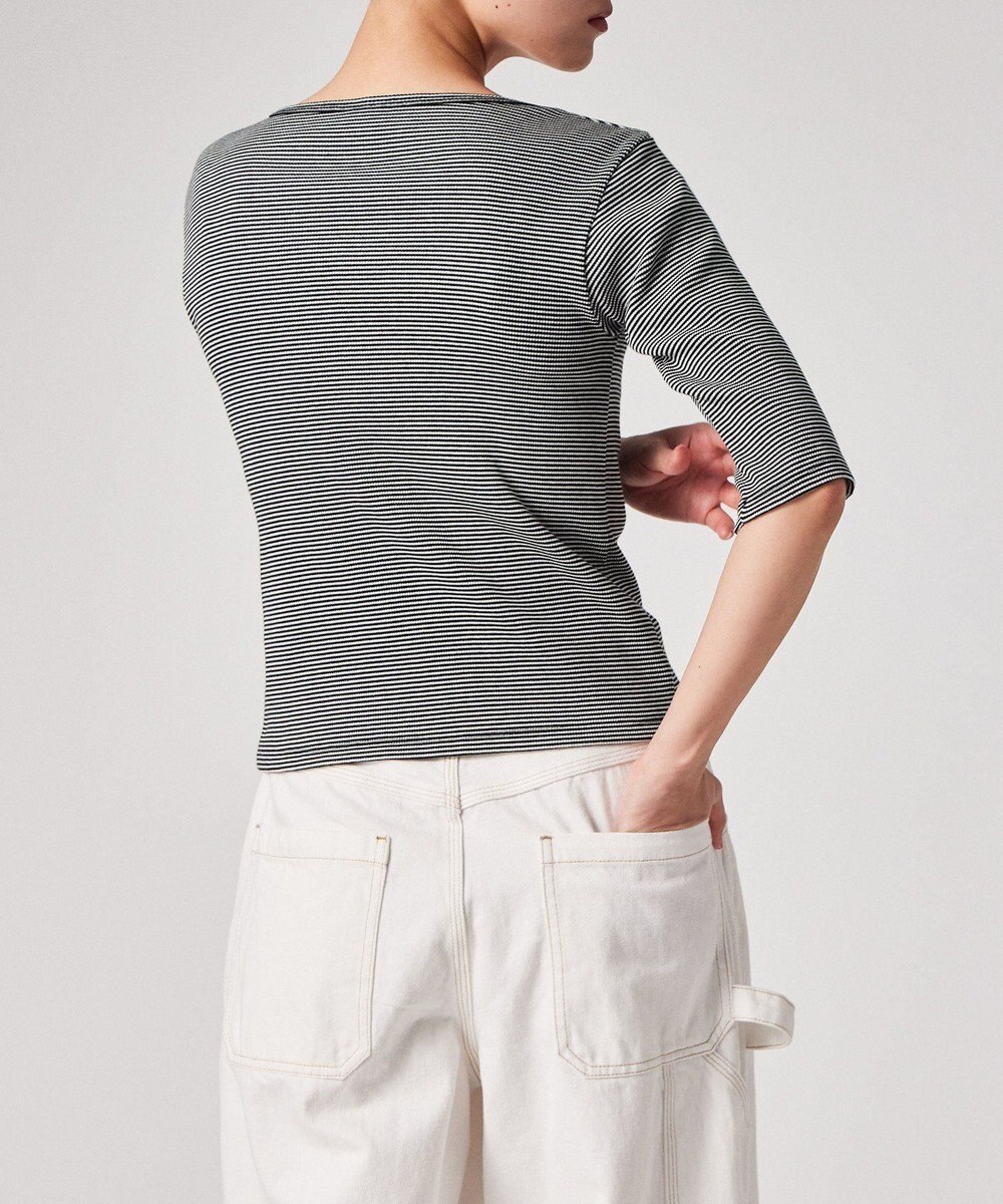 Paul Smith ボーダー ハーフスリーブ カーディガン 