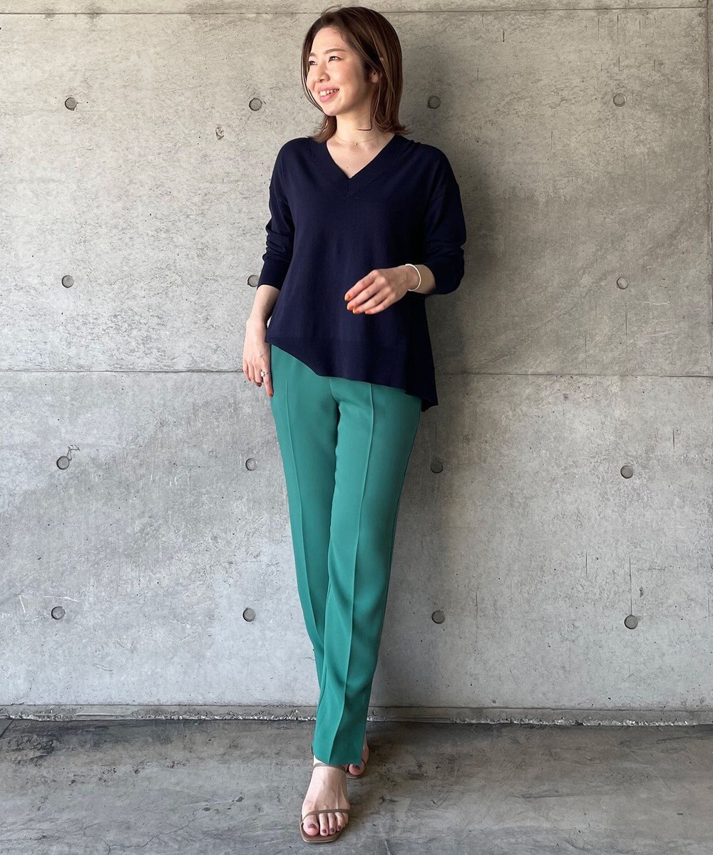 UNFILO 【ストレッチ/洗える】出会えるパンツ テーパード 