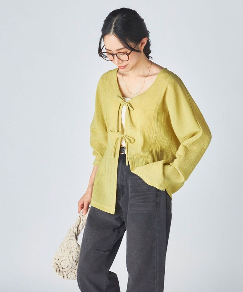 OP／FILA 【Ocean Pacific】水陸両用リボンカーディガン 