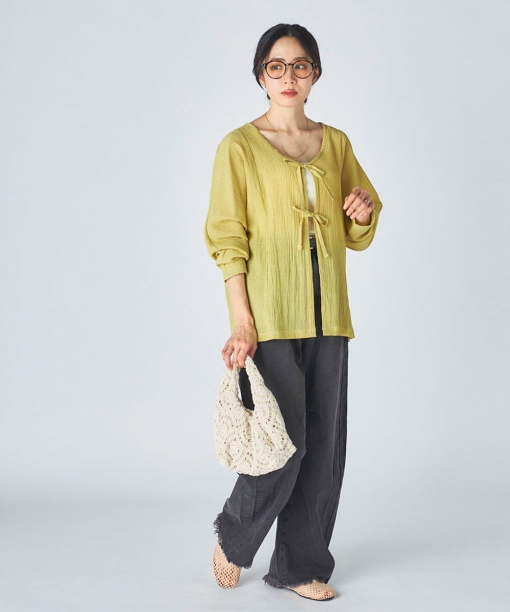 OP／FILA 【Ocean Pacific】水陸両用リボンカーディガン 