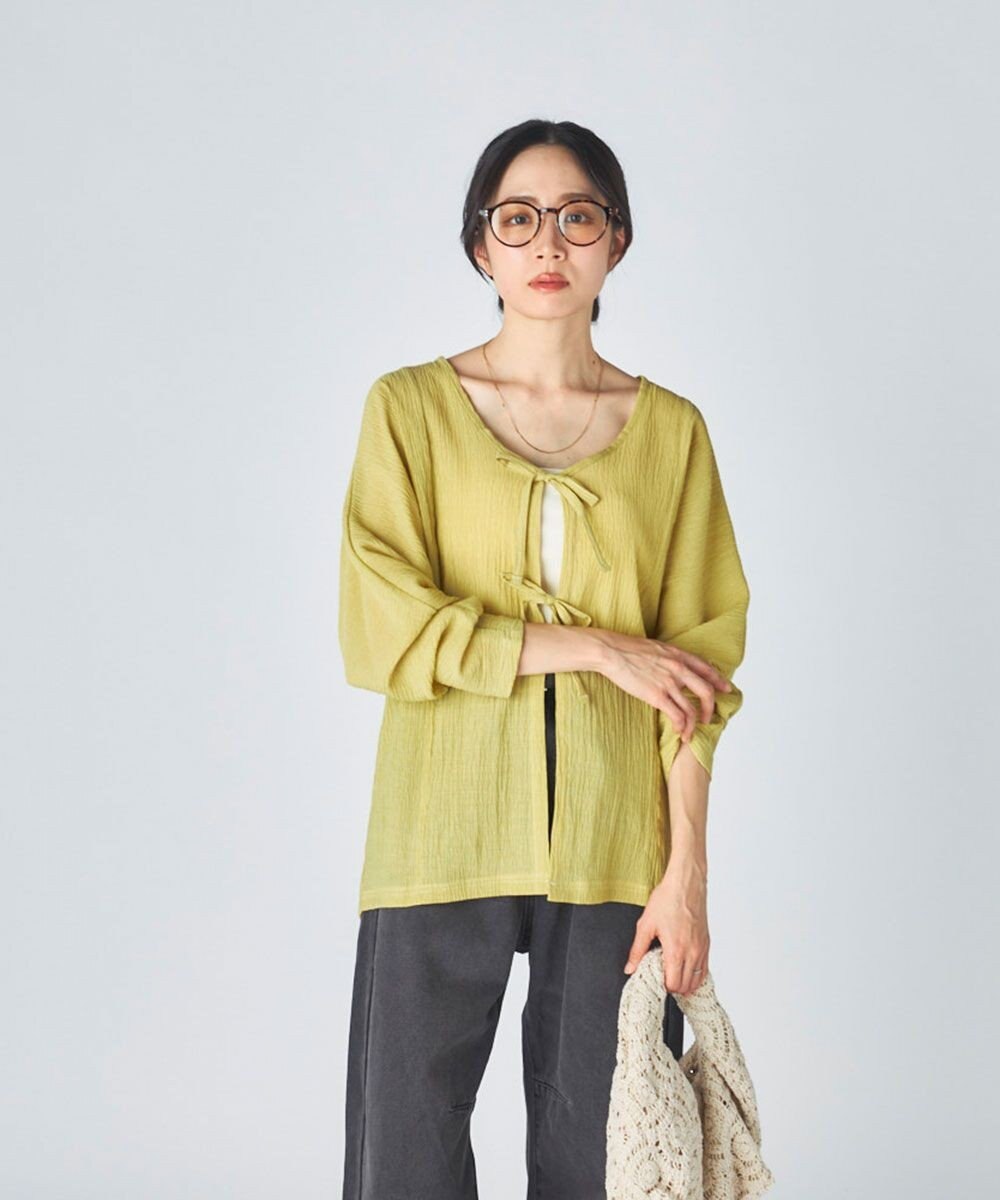 OP／FILA 【Ocean Pacific】水陸両用リボンカーディガン 