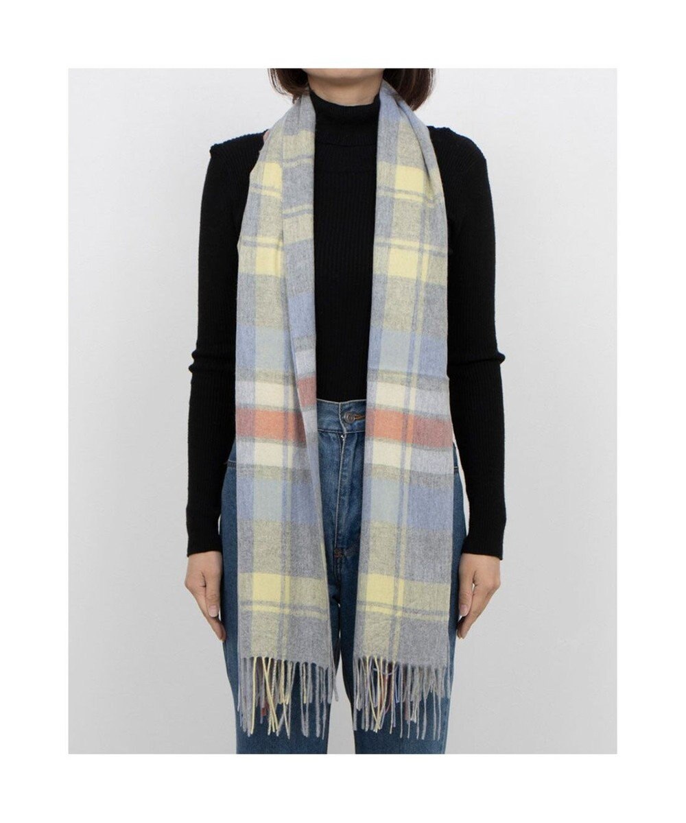 UNBILLION カシュネ cache nez / カシミヤ紡毛チェックストール 