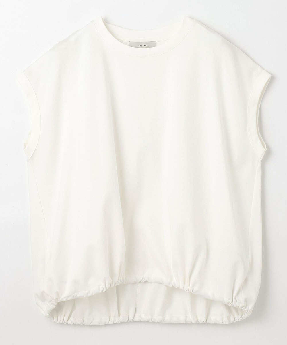 ANY L 【洗濯機可/UVケア】シルケットスムースドロストＴシャツ 