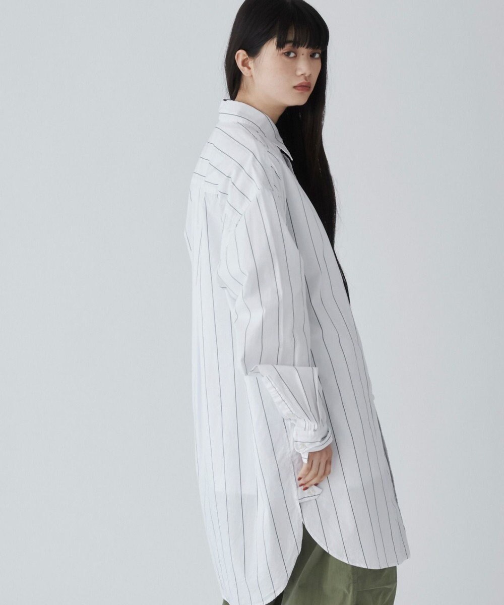 WEGO ストライプロングシャツ 