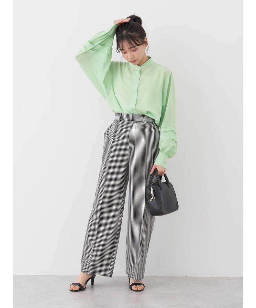 earth music&ecology ボリュームタック袖ブラウス 