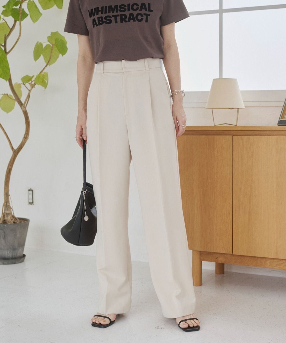 WEGO 【ANGIE VINTAGE/SMLサイズ展開】タックストレートスラックス 