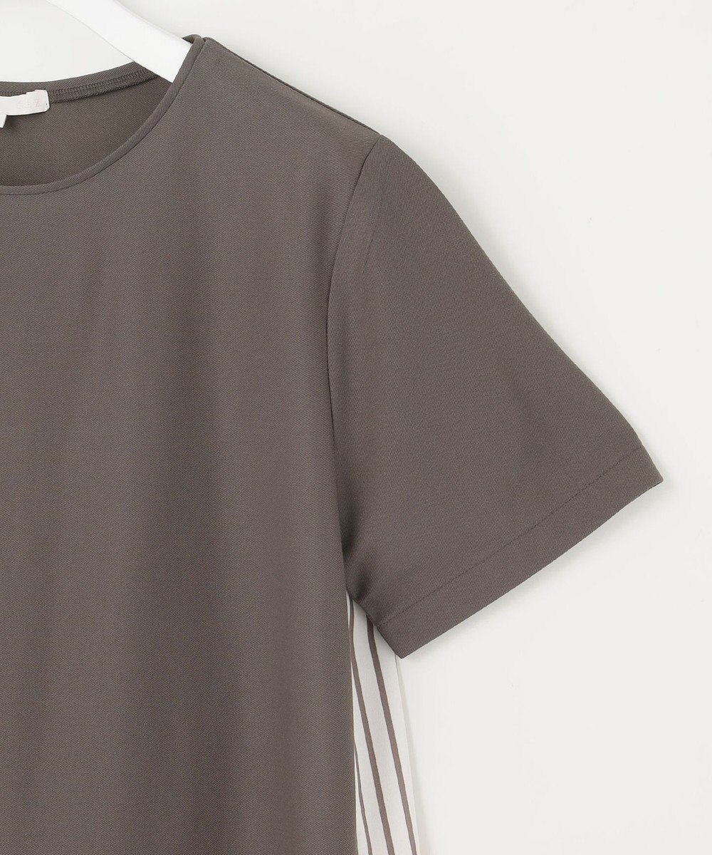 自由区 【洗える】オルタンシアフルールプリントコンビ カットソー 