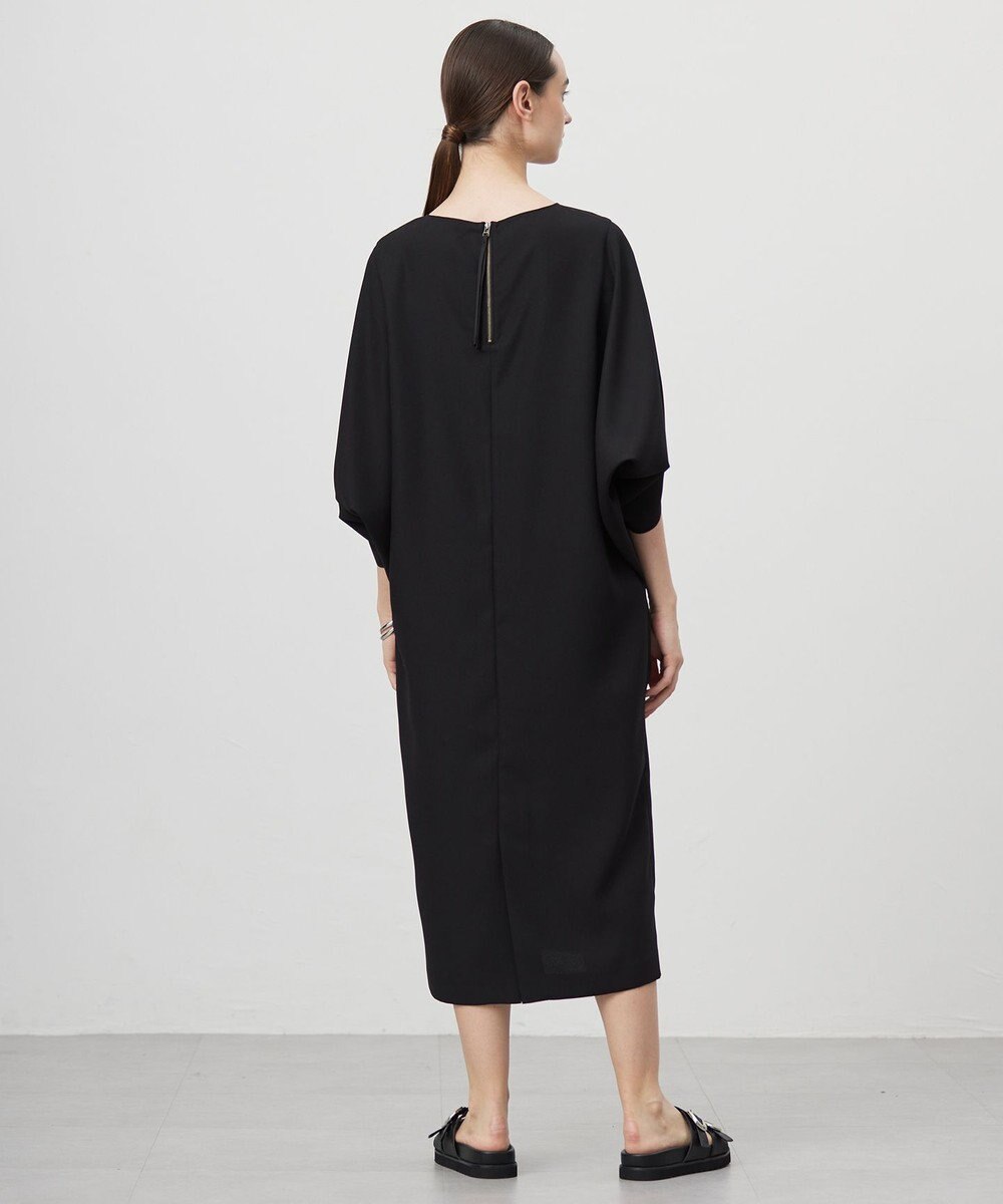 ICB L 【UVケア・接触冷感・速乾・防シワ・洗える】FluidBackSatinドルマンスリーブワンピース 