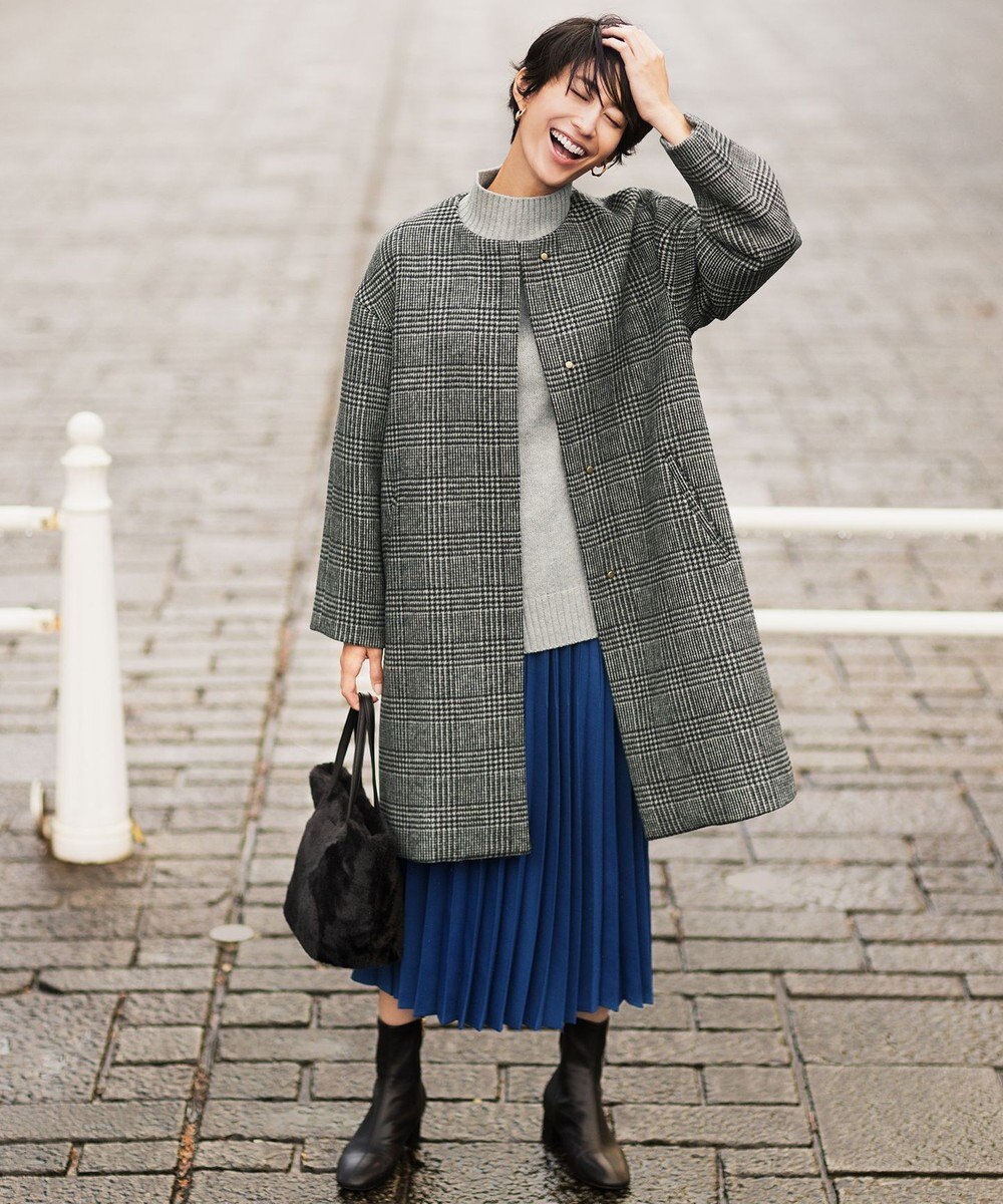 ANY ラムウールバックテイルニット 