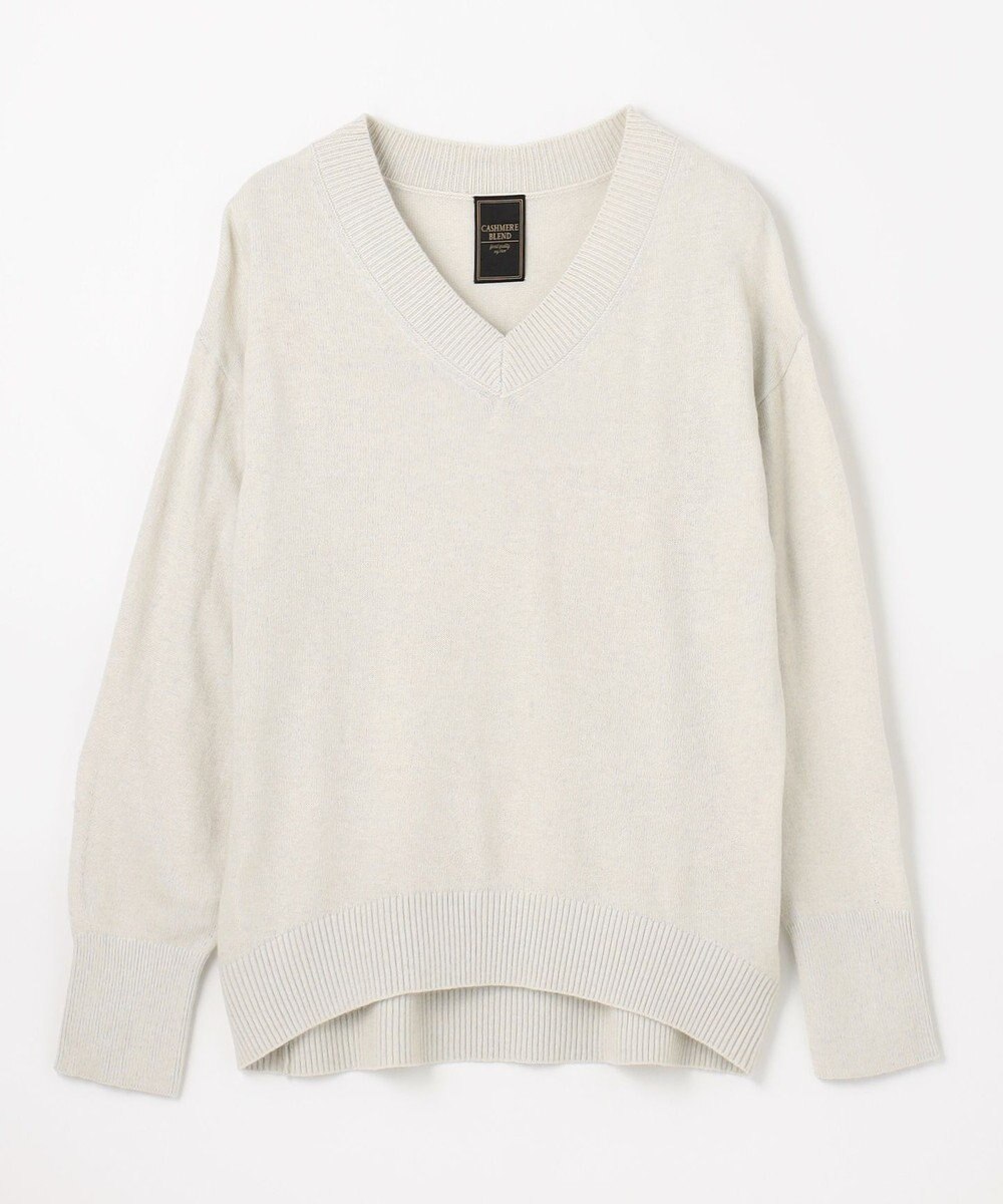 ANY 【手洗い可】イタリーヤーンウールカシミヤミックスＶネックプルオーバー 