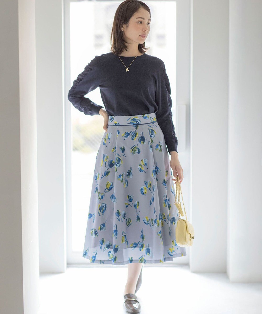 組曲 ハートボタン ニットプルオーバー 