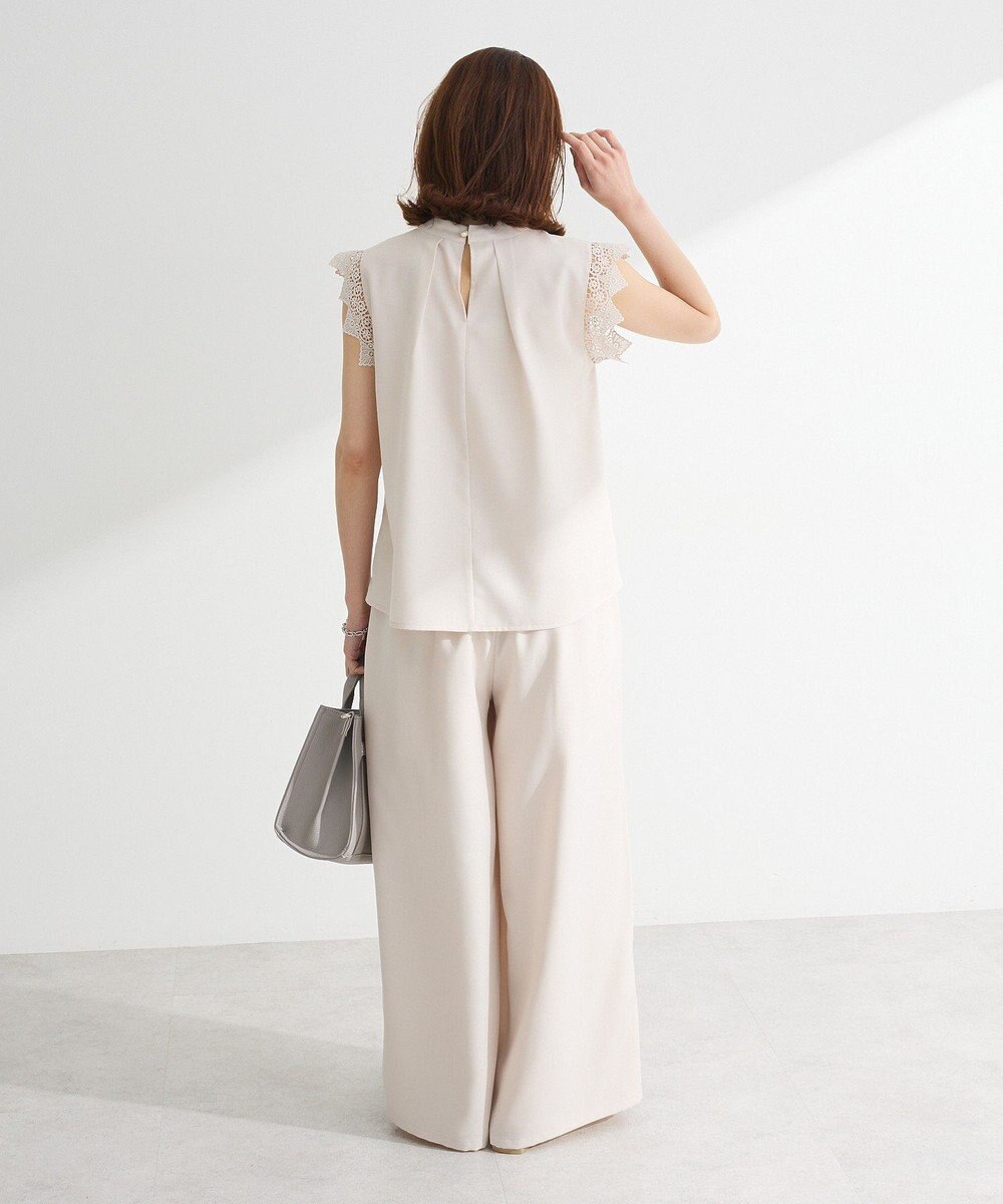 Green Parks ・ＥＬＥＮＣＡＲＥ　ＤＵＥ　リネンライクフリルブラウス 