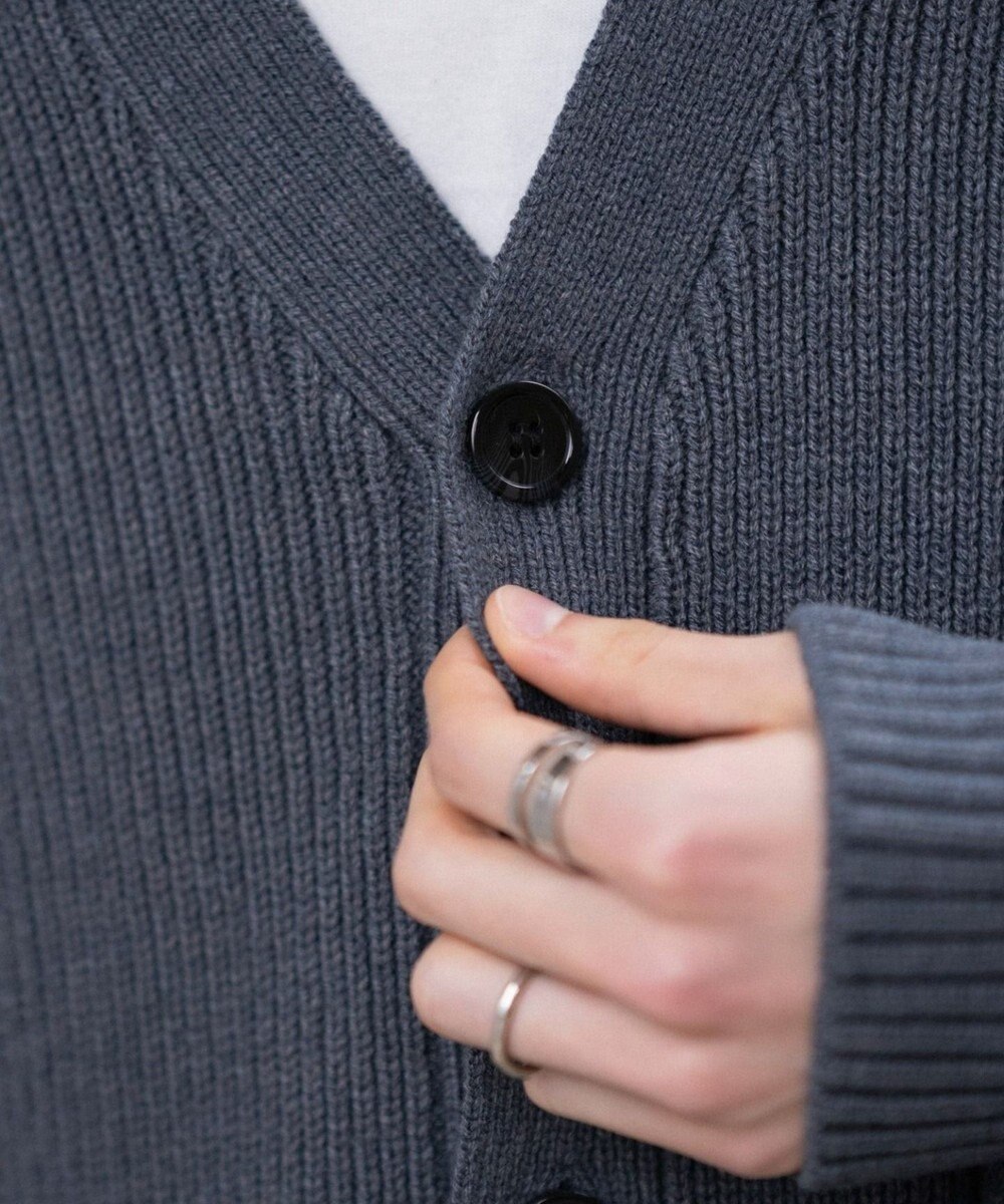 WEGO 【ユニセックス着用ITEM/MLサイズ展開】クロップドカーディガン 