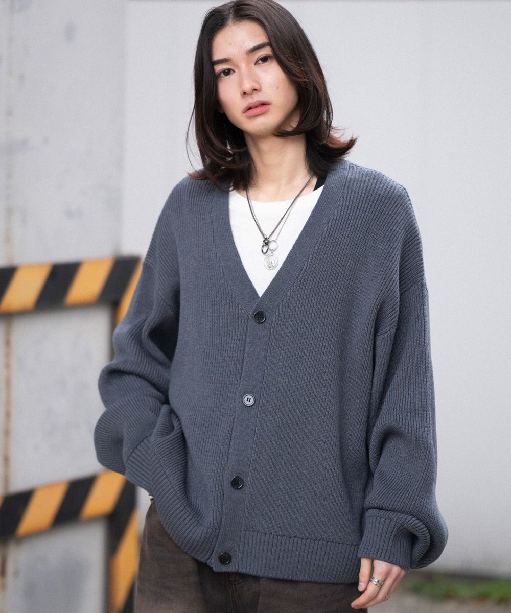 WEGO 【ユニセックス着用ITEM/MLサイズ展開】クロップドカーディガン 