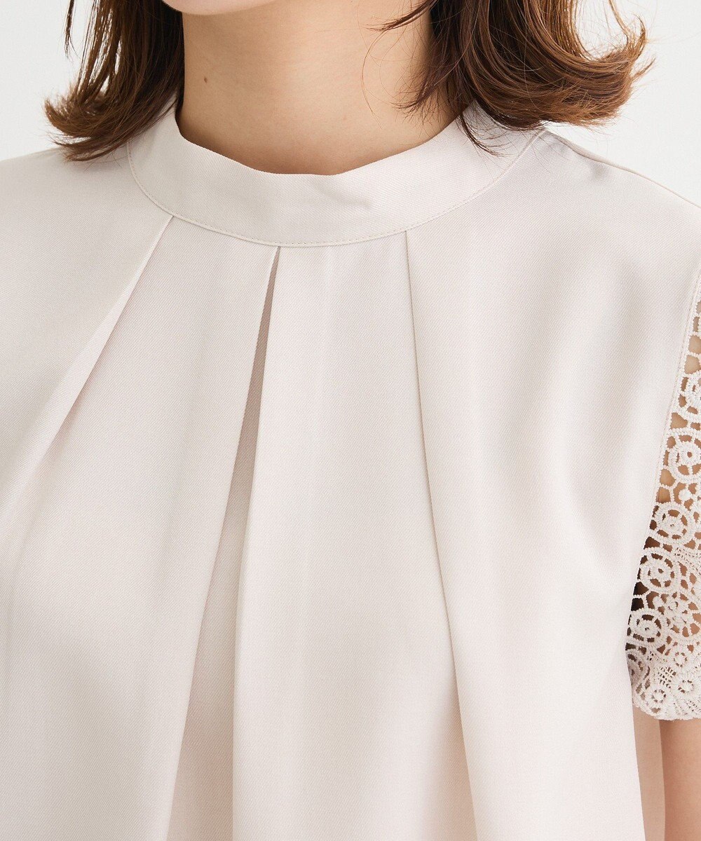 Green Parks ・ＥＬＥＮＣＡＲＥ　ＤＵＥ　リネンライクフリルブラウス 