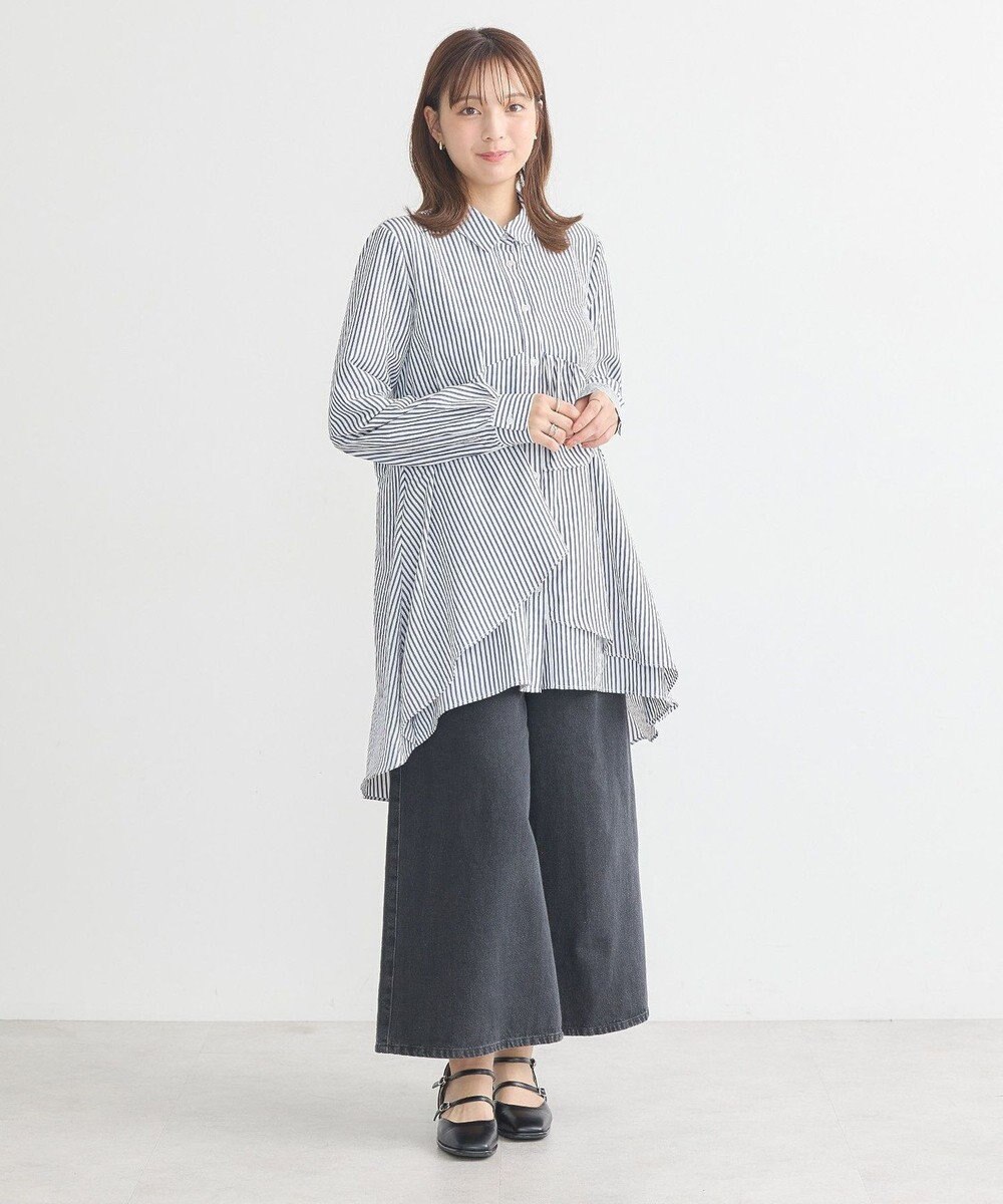 earth music&ecology アシンメトリーティアードチュニック 