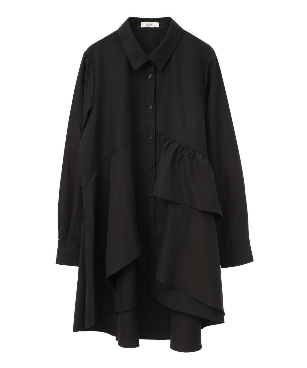 earth music&ecology アシンメトリーティアードチュニック 