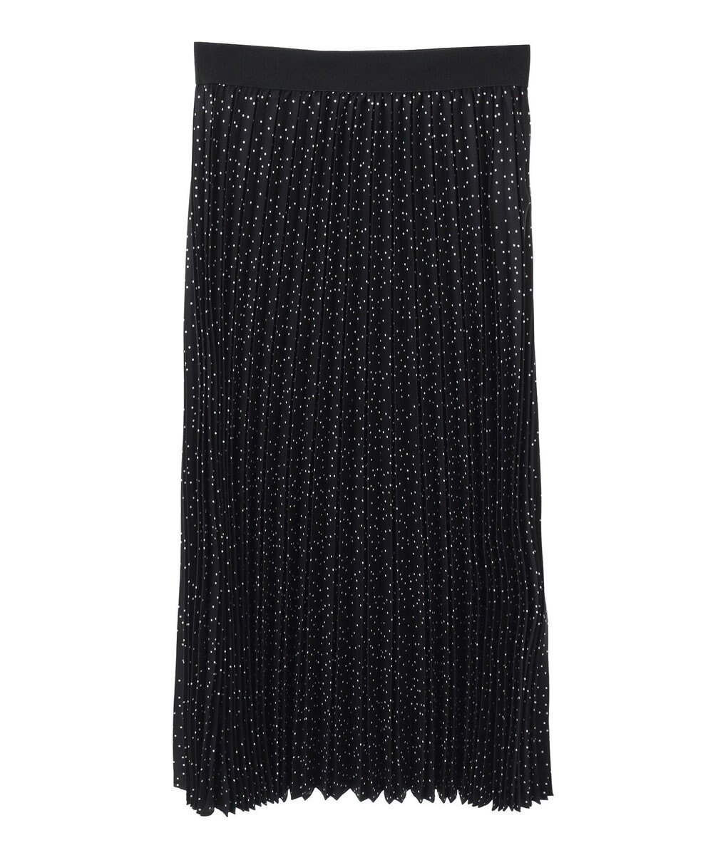 Green Parks 微光沢　柄プリーツスカート 