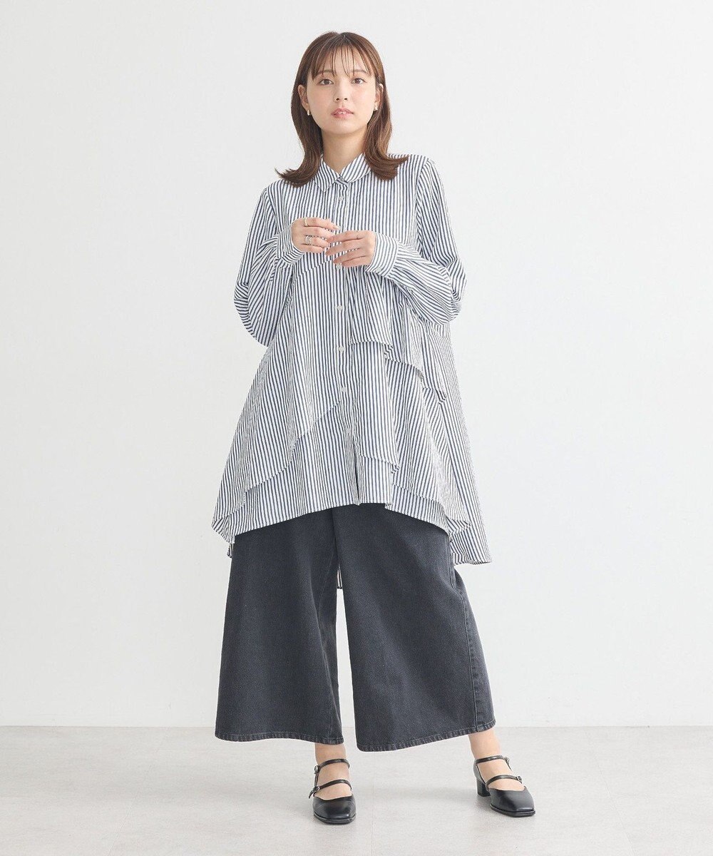 earth music&ecology アシンメトリーティアードチュニック 