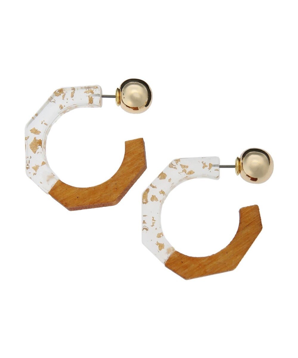 Green Parks ｅｖｅｒｙ　ｗａｌｋ．ウッドサークルピアス 