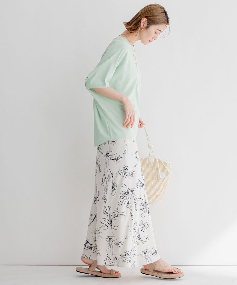 23区 【洗える】レーヨンポリエステルストレッチ ドルマン ニット 