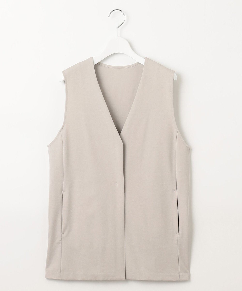 J.PRESS LADIES 【洗える】Hari-Puru jersey ジレ 