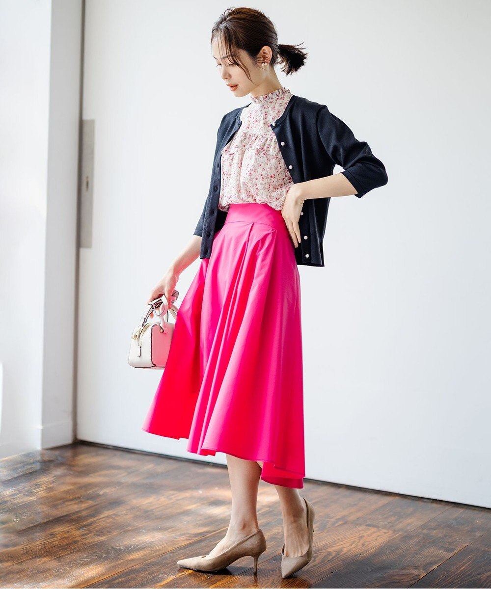 組曲 【WEB限定・2SET】フラワープリントアンサンブルニット 