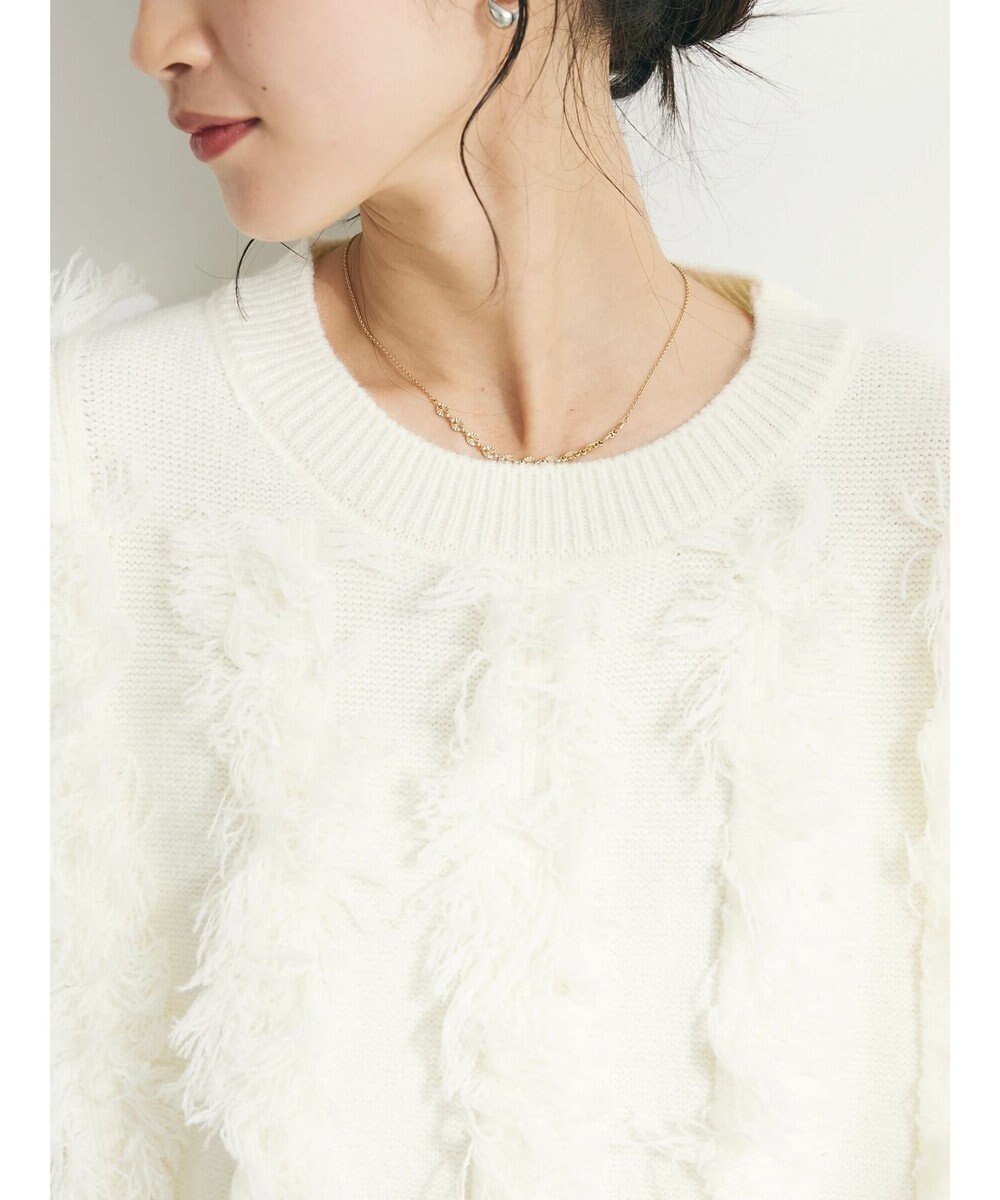 CRAFT STANDARD BOUTIQUE ボリュームフリンジニットプルオーバー 