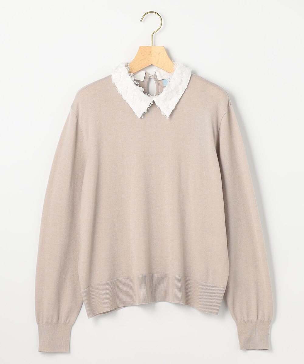 組曲 S 襟付きニットアップ 