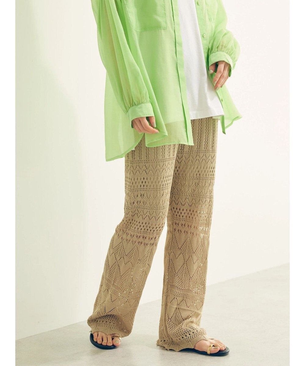 AMERICAN HOLIC 透かし編みニットパンツ 