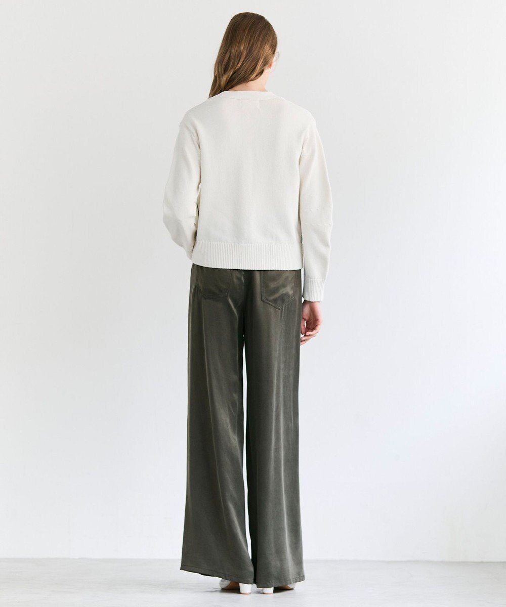 BEIGE， HELIODOR / マリンボタンクロップドカーディガン 