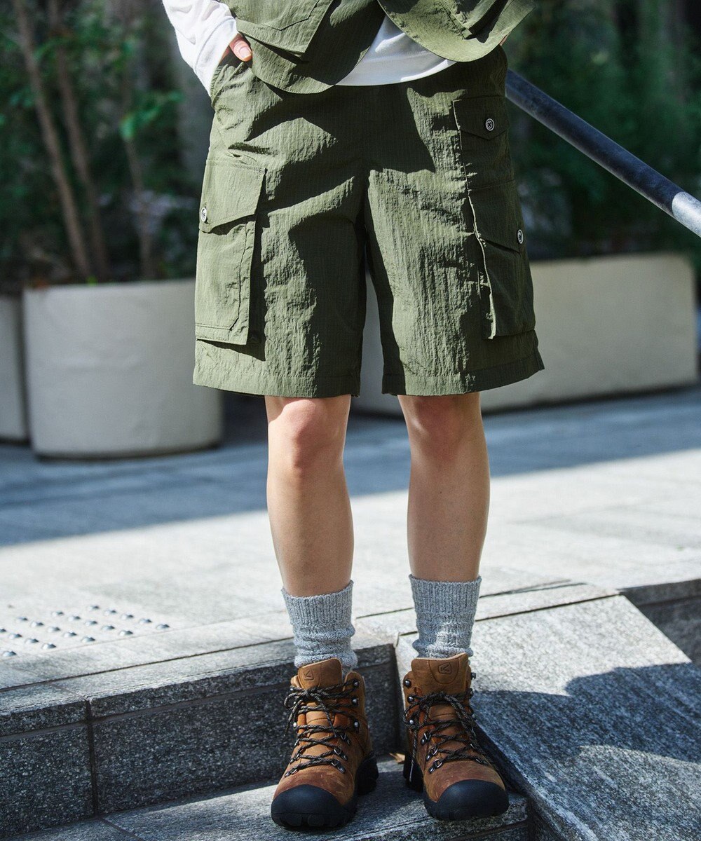 JOSEPH ABBOUD MOUNTAIN 【CREA掲載・ウエストストレッチ・ECO撥水・軽量】アウトドアイージーショーツ 