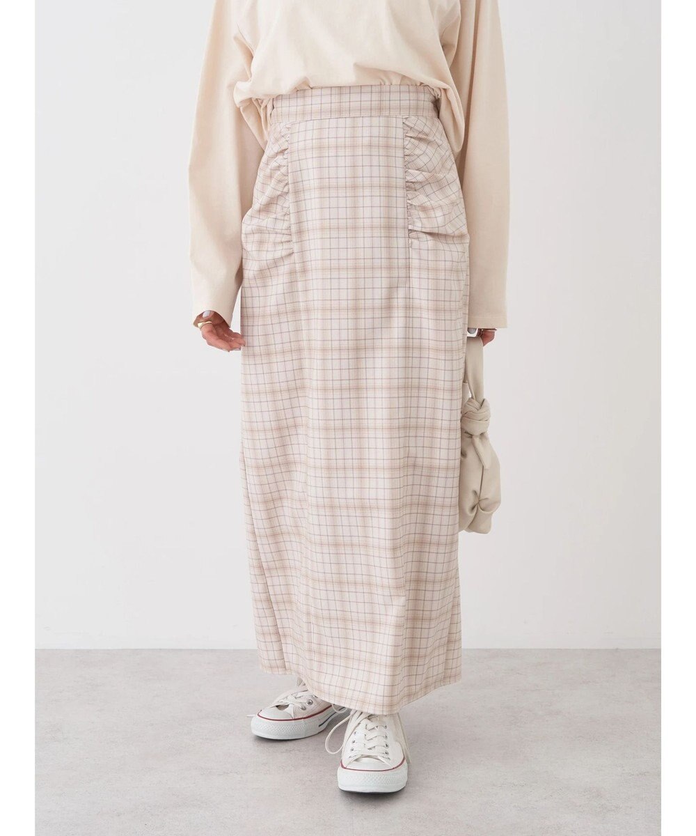 earth music&ecology ギャザーナロースカート 