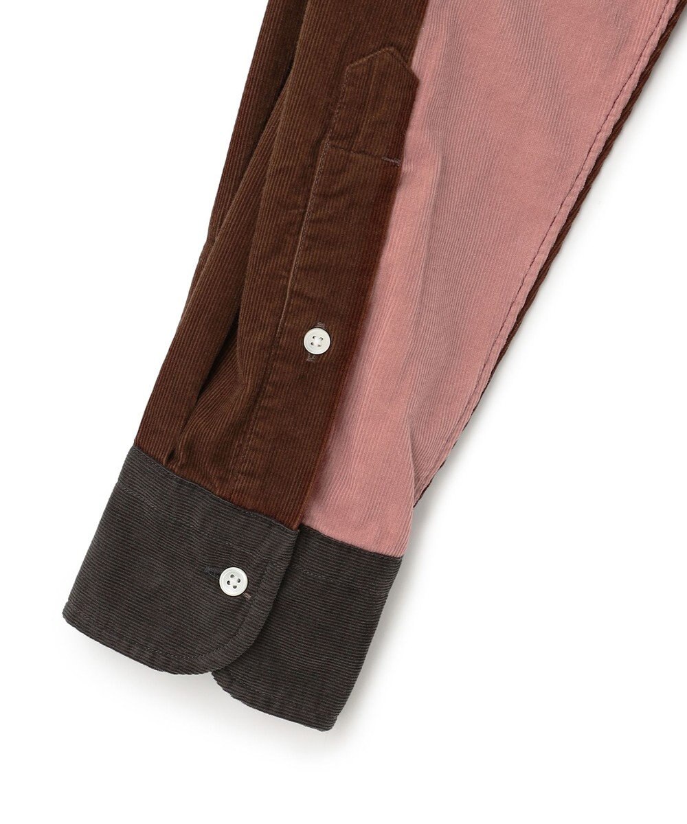 J.PRESS MEN コーデュロイパッチワークシャツ 
