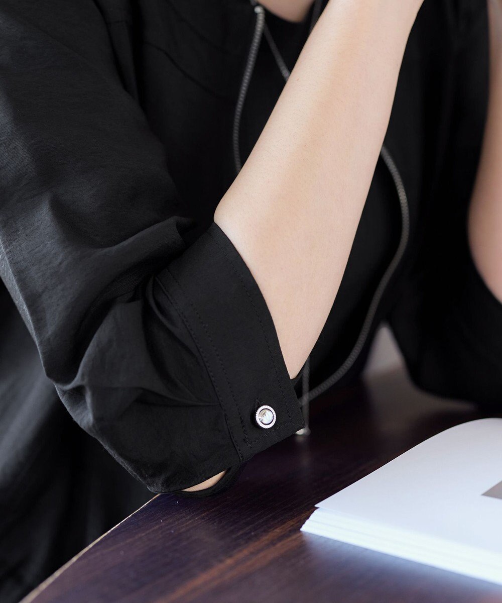 Tiaclasse シアーラウンドネックブルゾン 