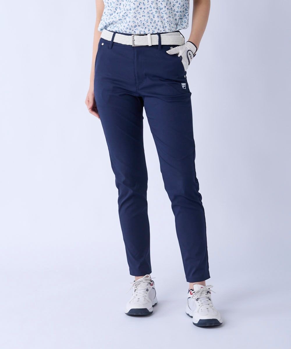 FILA GOLF／marie claire 【FILA GOLF】 ウェストロゴジャガードゴムツイルロングパンツ 