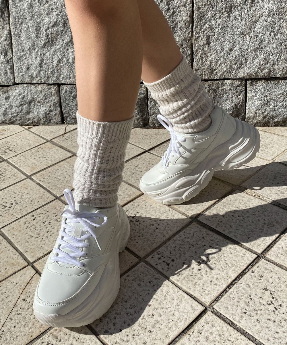 WEGO 【S～XL】クリアライトソールスニーカー 