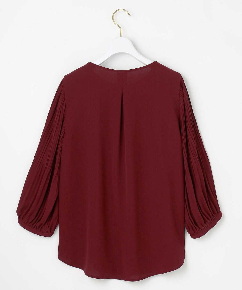 ANY SIS L 【洗える】プリーツスリーブ ブラウス 