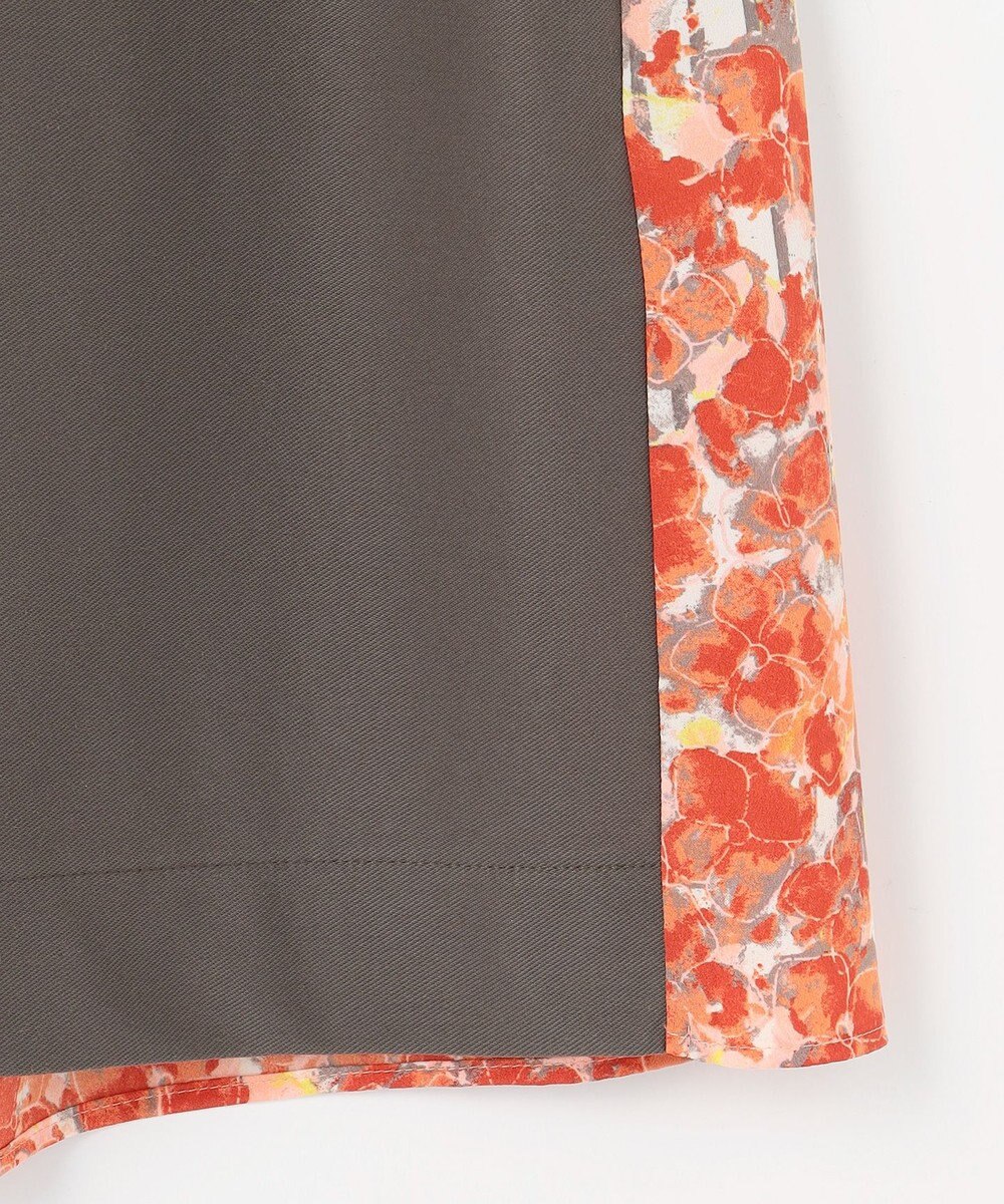 自由区 【洗える】オルタンシアフルールプリントコンビ カットソー 