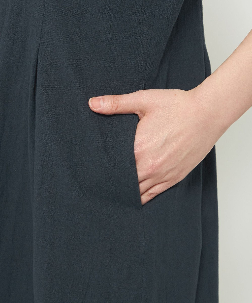 uncrave コットンリネンボイル フレアワンピース 