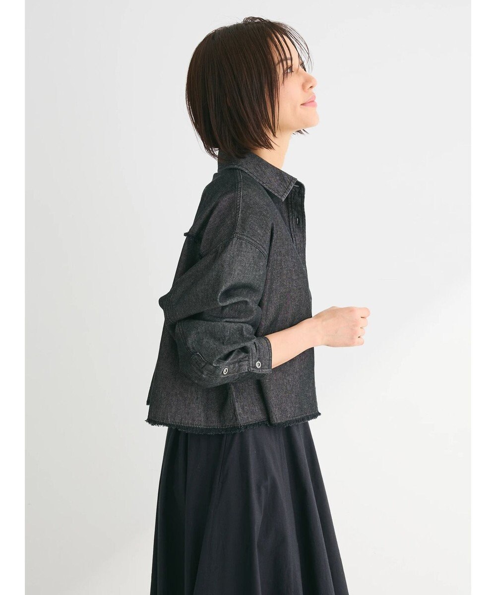 Green Parks ・ＳＵＧＡＲ　ＳＰＯＯＮ　クロップドデニムシャツ 