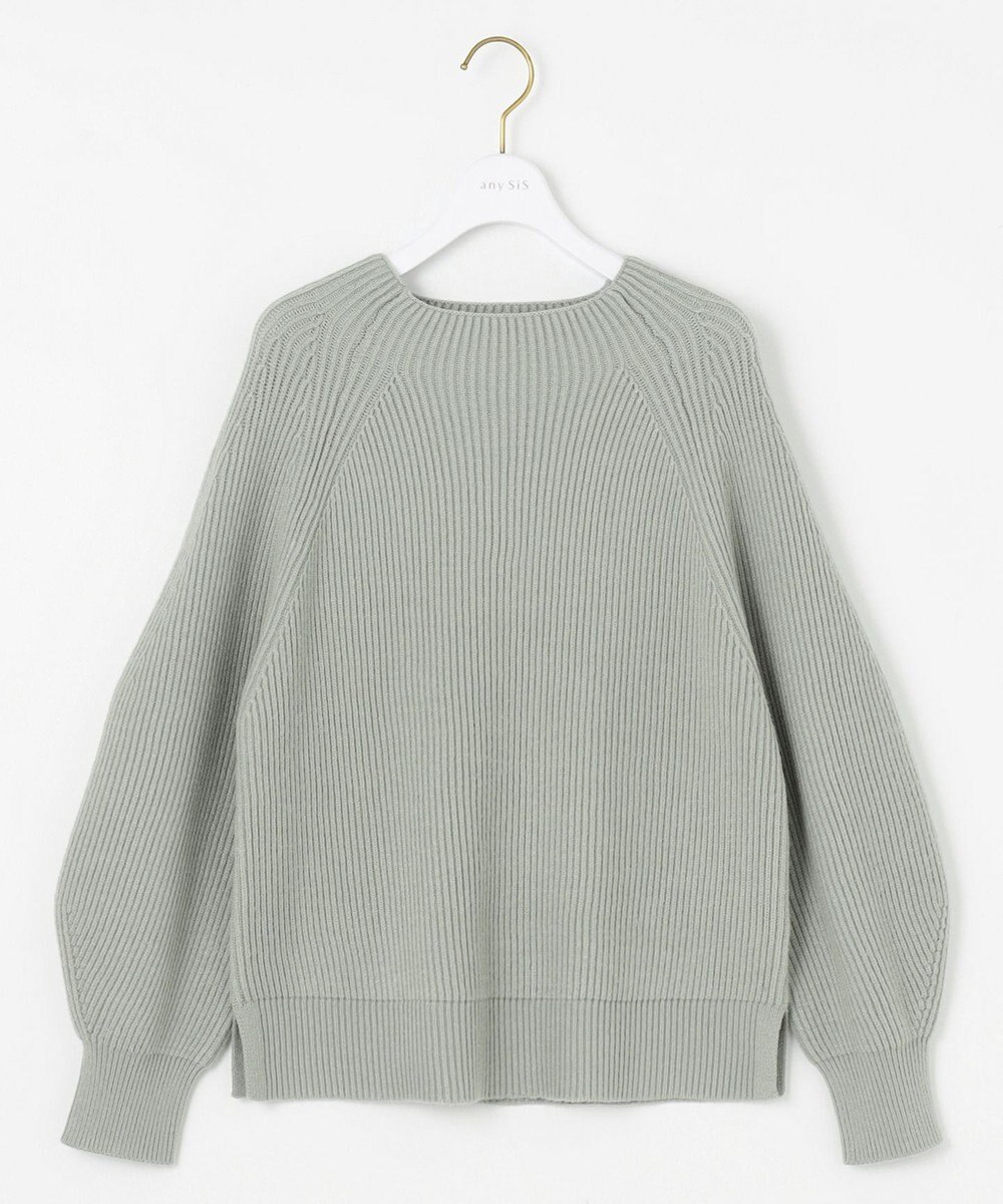 ANY SIS L 【大人百花掲載 ヨンアさん着用】冬のシャルマン ラグランスリーブ ニット 