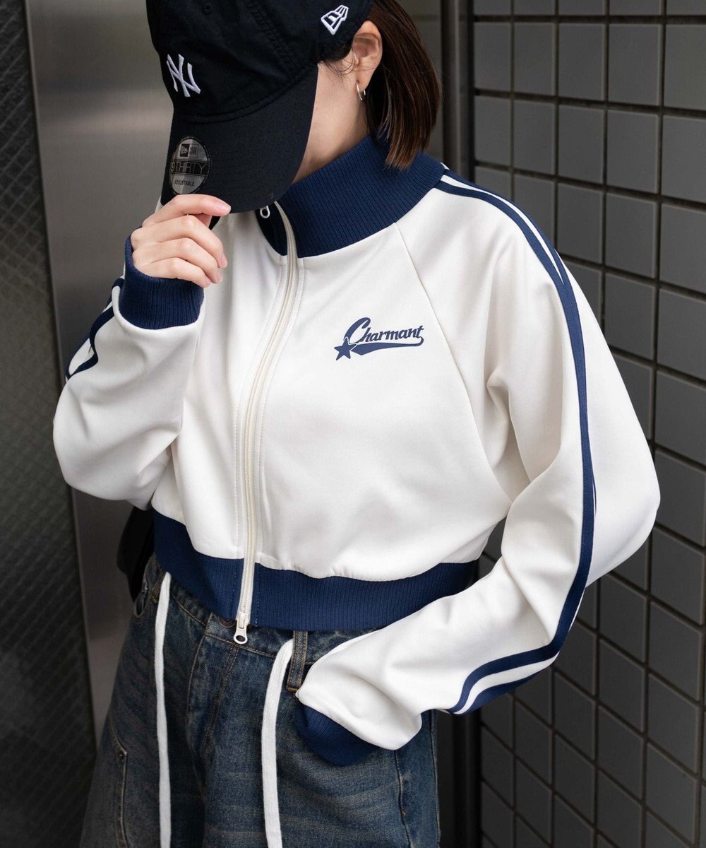 WEGO ロゴプリントトラックジャケット 