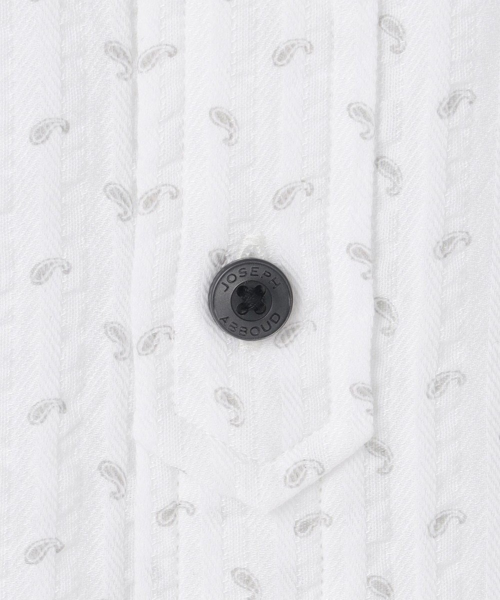 JOSEPH ABBOUD 【UVカット】オーガニックコットンプリッセ 七分袖シャツ 
