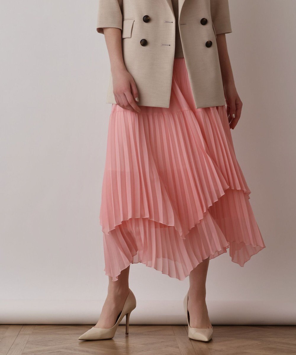 GRACE CONTINENTAL イレギュラープリーツスカート 