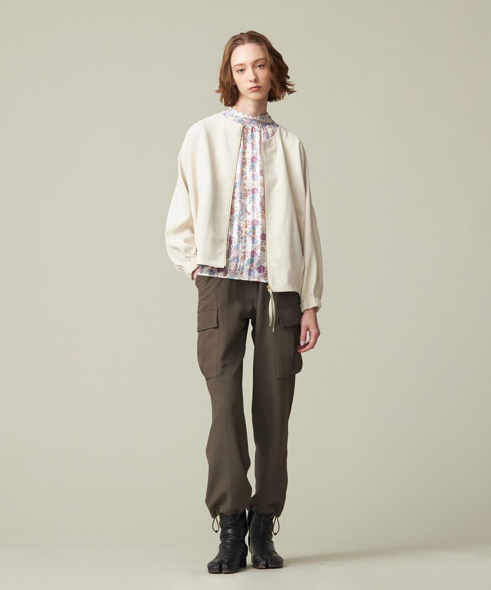 J.PRESS YORK STREET 【WOMEN】ジャージライクツイル ドルマンブルゾン 