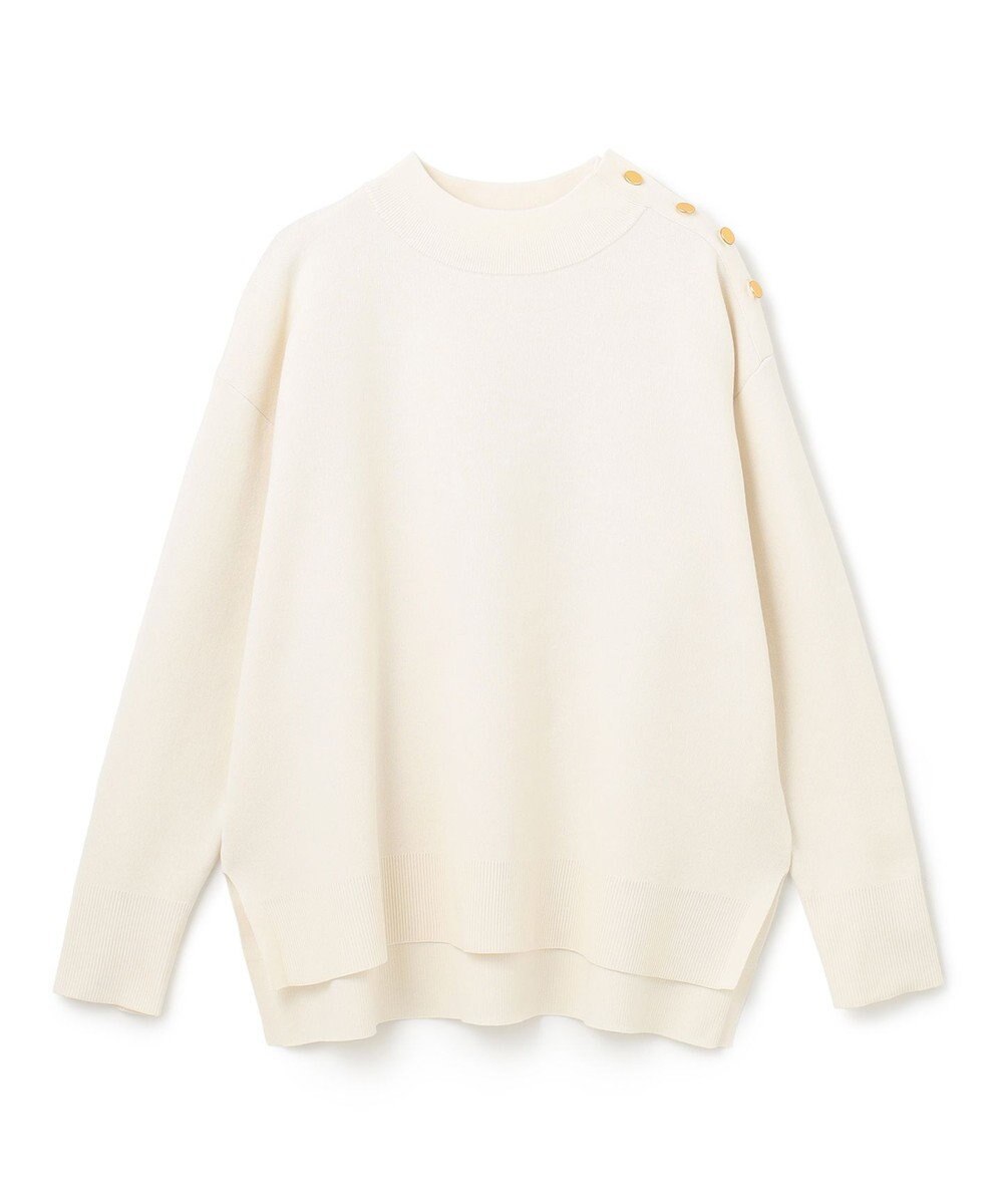 UNFILO 肩釦ハイネックニット 